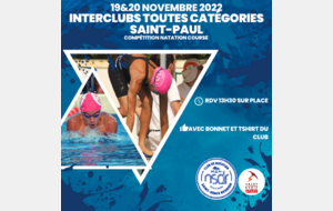 [NATATION COURSE] Interclubs TC 19&20 novembre - Plateau Caillou