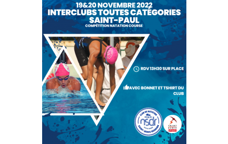 [NATATION COURSE] Interclubs TC 19&amp;20 novembre - Plateau Caillou