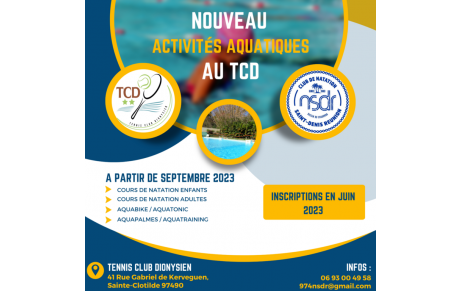 [RENTRÉE 2023-2024] Nouvelle piscine / Nouveaux créneaux